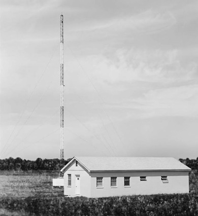 the new WGK site showing the single story white building and tower